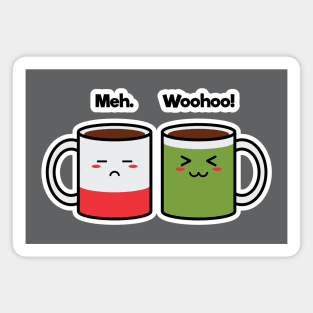 Coffee Friends | Charging | Battery | Cute Kawaii | Gray Magnet